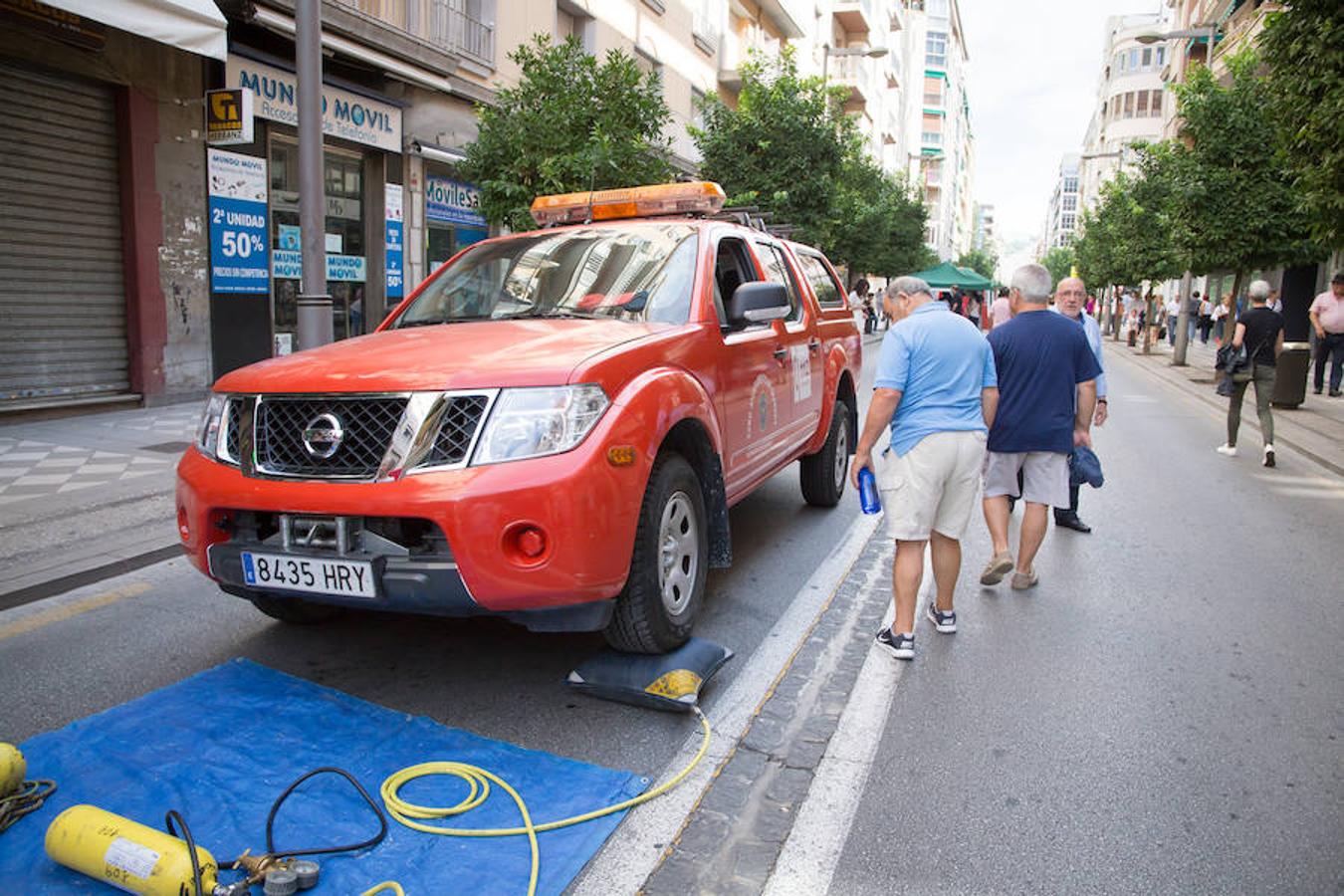 Miles de personas 'toman' la calle, cortada al tráfico, y disfrutran de actividades como demostraciones de perros de la Unidad Canina de la Policía Local