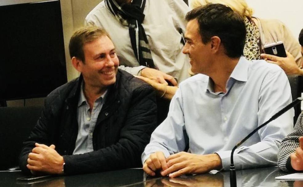 José Antonio Rodríguez con Pedro Sánchez.