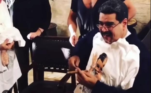 Maduro, en una imagen del vídeo. 