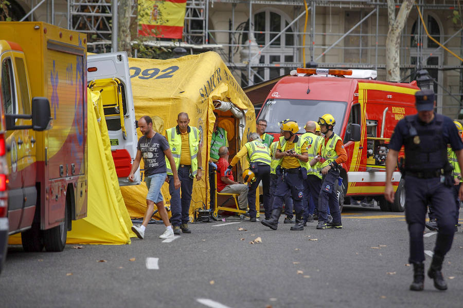 Fotos: Las imágenes posteriores al derrumbe del hotel Ritz de Madrid