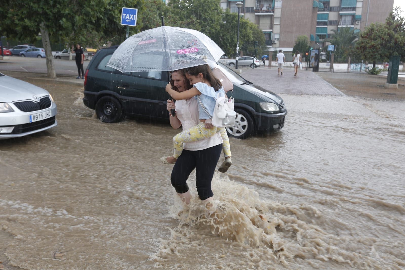 Los servicios de emergencia registran decenas y decenas de llamadas por levantamiento de arquetas e inundación de locales en diferentes zonas de Granada y alrededores