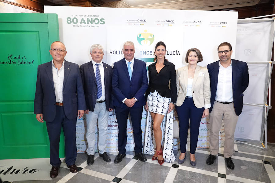 Granada acogió este martes por primera vez la gala de entrega de los Premios Solidarios ONCE, la máxima distinción institucional que otorga la Organización Nacional de Ciegos Españoles en Andalucía a iniciativa de su consejo territorial