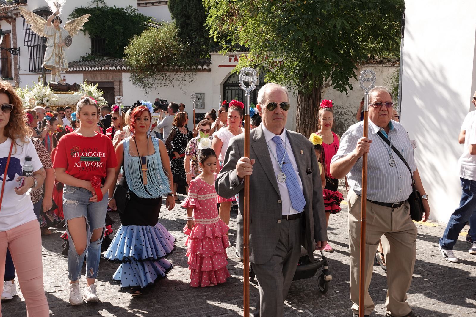 Romería desde la Iglesia del Salvador hacia el Cerro de San Miguel