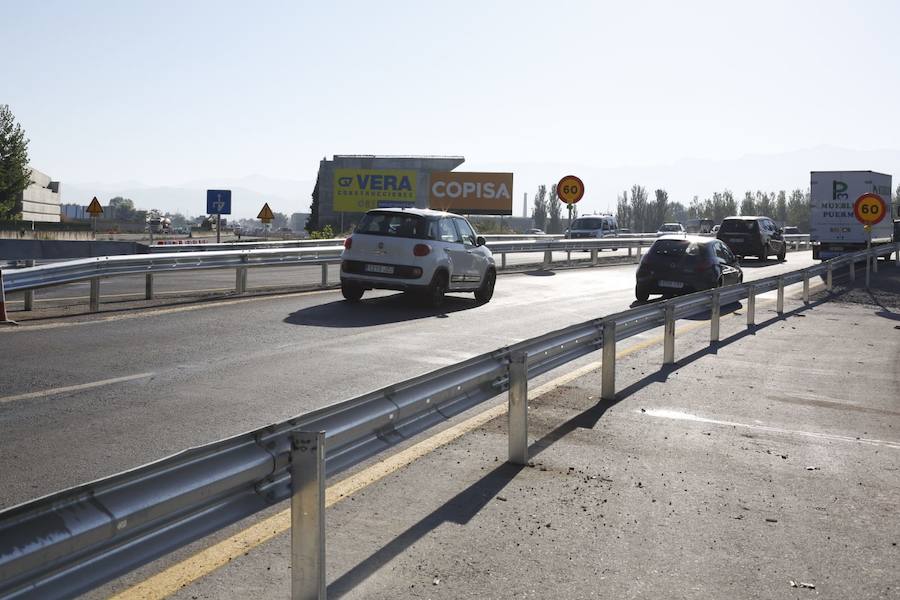 Se ha habilitado un gran desvío en la A-92G con dos carriles en cada sentido 