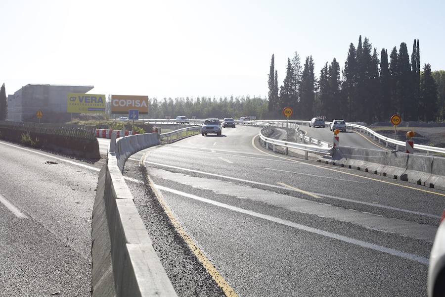 Se ha habilitado un gran desvío en la A-92G con dos carriles en cada sentido 