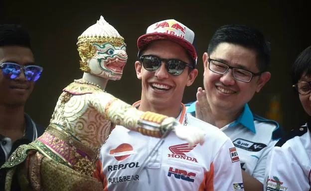 Marc Márquez, en el circuito de Tailandia. 