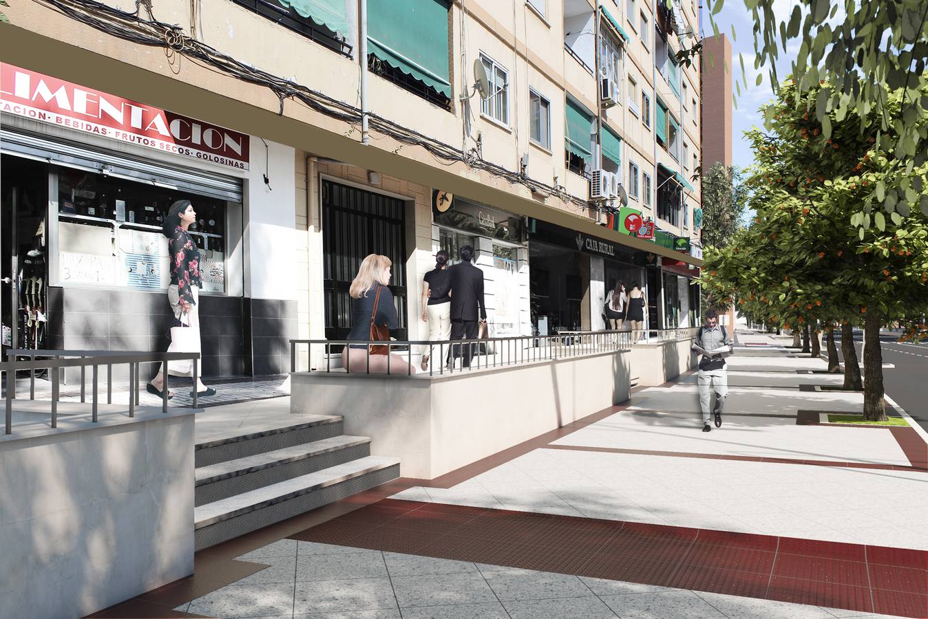 Los vecinos de la Chana tendrán la avenida prometida, cuatro años y un millón de euros después del primer proyecto