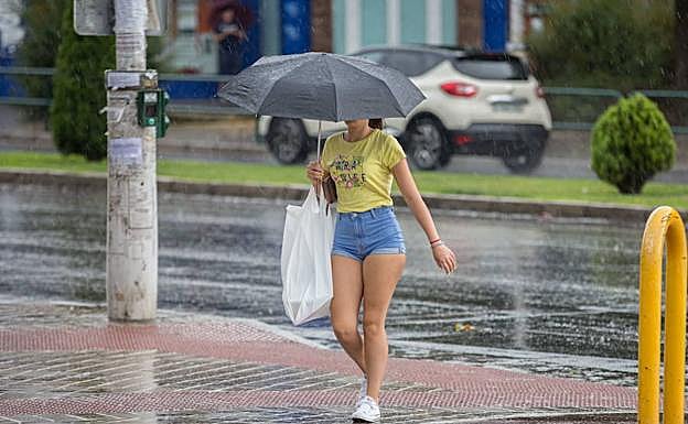 Lluvia en Granada. 