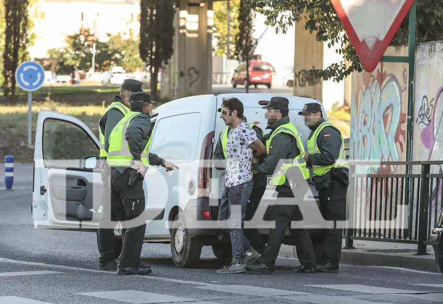 El arresto se ha llevado a cabo en una rotonda próxima al Serrallo tras una búsqueda de cinco horas