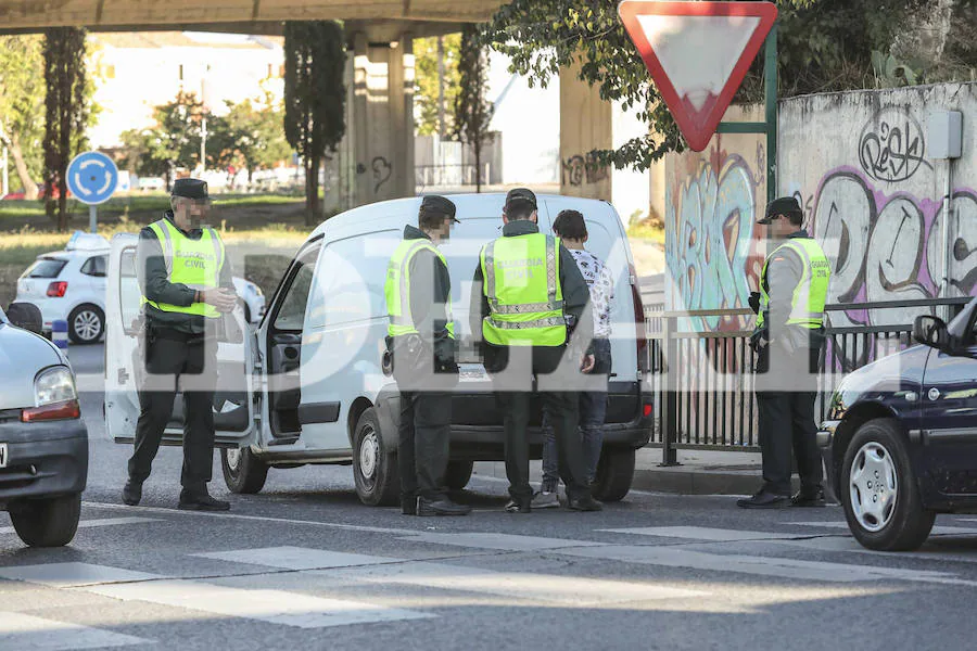 El arresto se ha llevado a cabo en una rotonda próxima al Serrallo tras una búsqueda de cinco horas