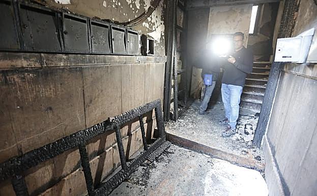 Así quedó uno de los pisos afectados.