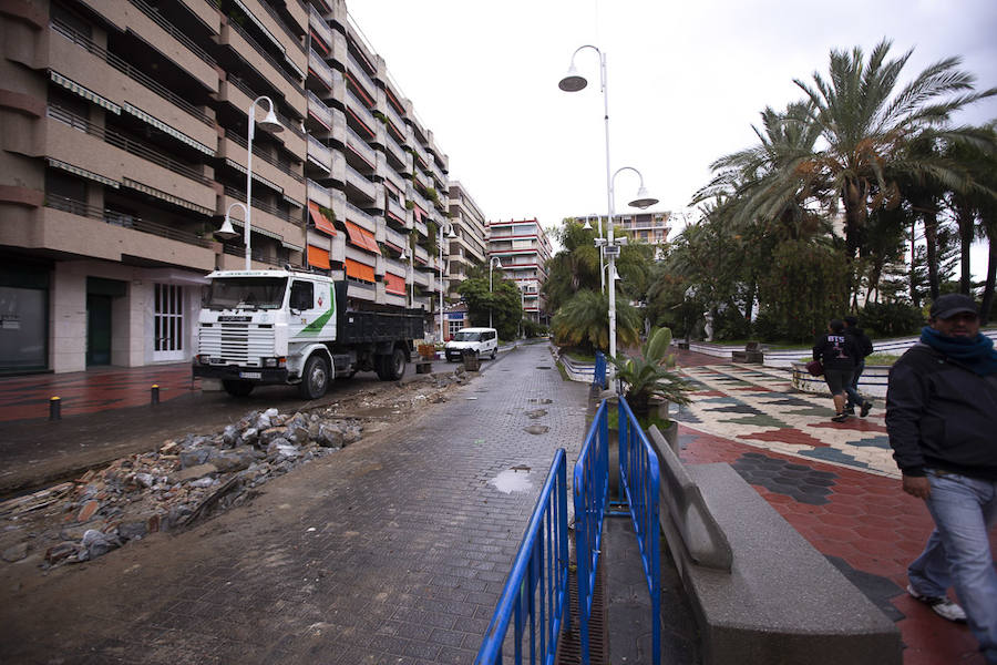 En apenas dos meses, «para Navidad» según la alcaldesa Trinidad Herrera, el paseo marítimo del Altillo, un lugar emblemático para Almuñécar, estrenará nueva imagen