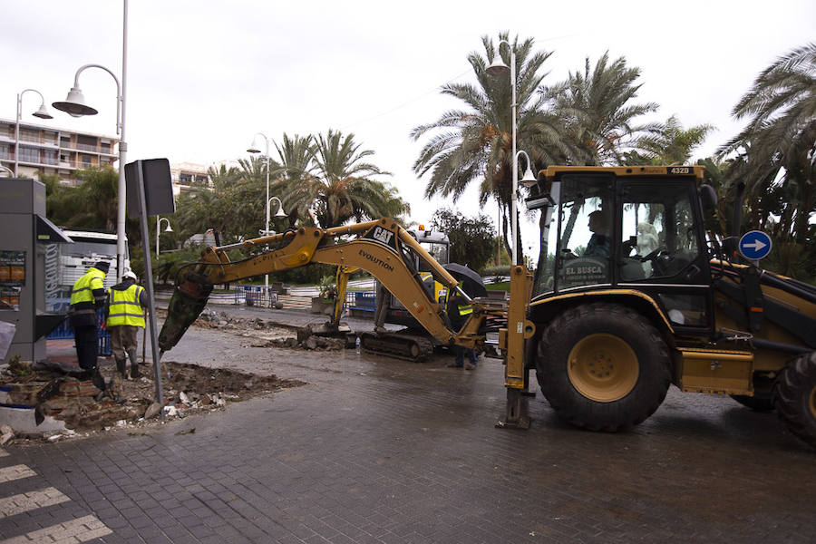 En apenas dos meses, «para Navidad» según la alcaldesa Trinidad Herrera, el paseo marítimo del Altillo, un lugar emblemático para Almuñécar, estrenará nueva imagen