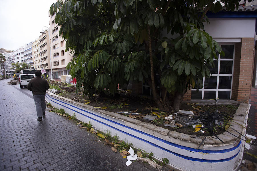 En apenas dos meses, «para Navidad» según la alcaldesa Trinidad Herrera, el paseo marítimo del Altillo, un lugar emblemático para Almuñécar, estrenará nueva imagen