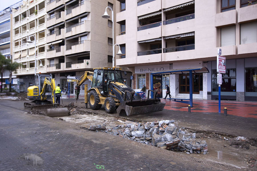 En apenas dos meses, «para Navidad» según la alcaldesa Trinidad Herrera, el paseo marítimo del Altillo, un lugar emblemático para Almuñécar, estrenará nueva imagen