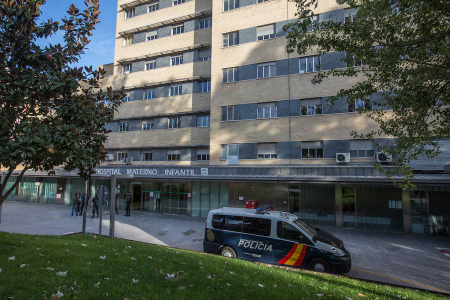 Desde que tuviera lugar el suceso en la mañana de este martes, hay una importante presencia policial en el Materno