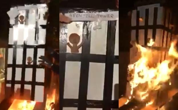 Cinco detenidos por un vídeo ofensivo sobre el incendio de la torre Grenfell de Londres