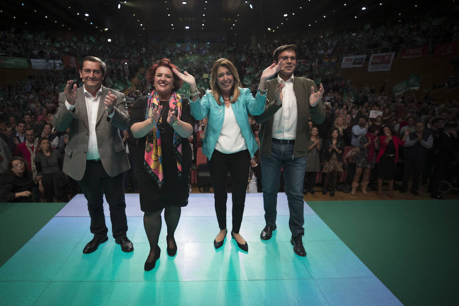 La presidenta de la Junta ha abierto este jueves en Granada la campaña electoral, que se prolongará hasta el día 30