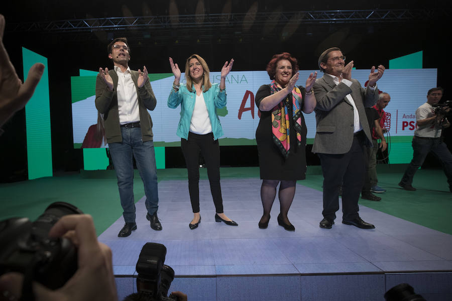 La presidenta de la Junta ha abierto este jueves en Granada la campaña electoral, que se prolongará hasta el día 30