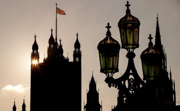 Vista del Parlamento británico. 