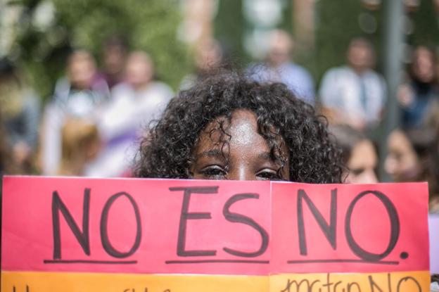 Protesta en Granada, meses atrás, contra la sentencia de La Manada. 