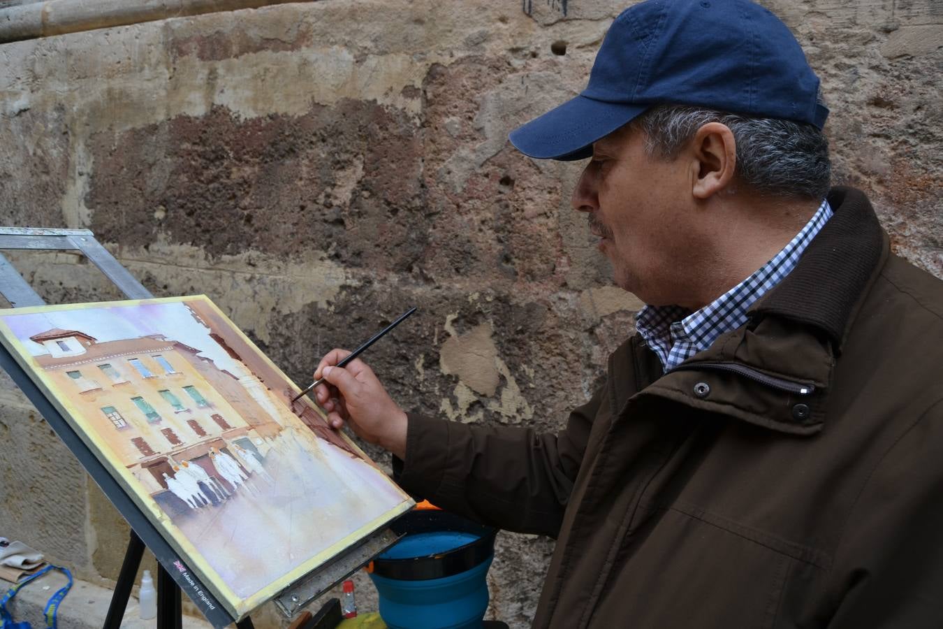 Un centenar de pintores de Andalucía Oriental celebraron el domingo, 25 de noviembre, el Día Mundial de la Acuarela, en el entorno de la Catedral de Granada
