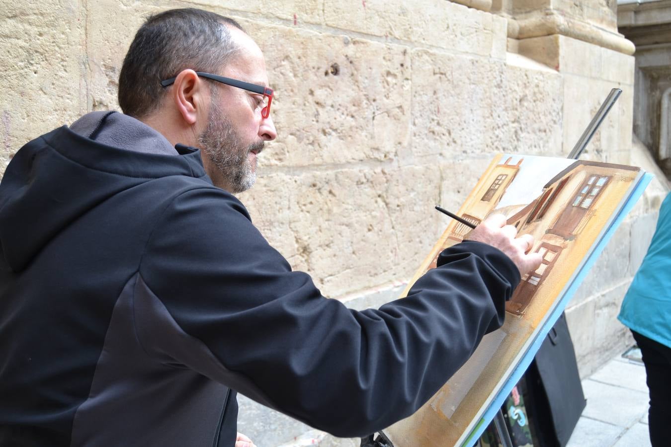 Un centenar de pintores de Andalucía Oriental celebraron el domingo, 25 de noviembre, el Día Mundial de la Acuarela, en el entorno de la Catedral de Granada