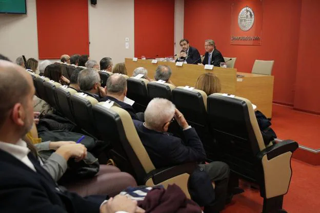 Juan Gómez y Francisco Vañó durante la jornada. 