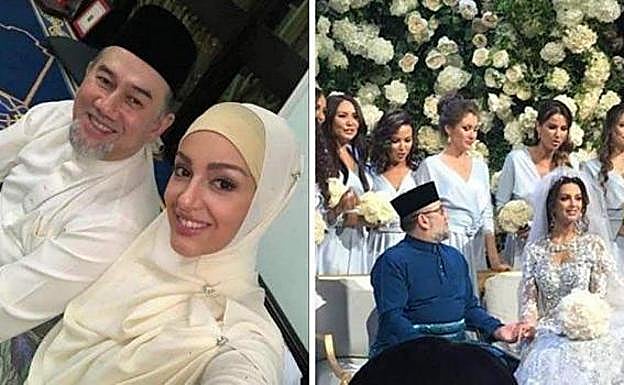 El rey malayo se casa con una miss