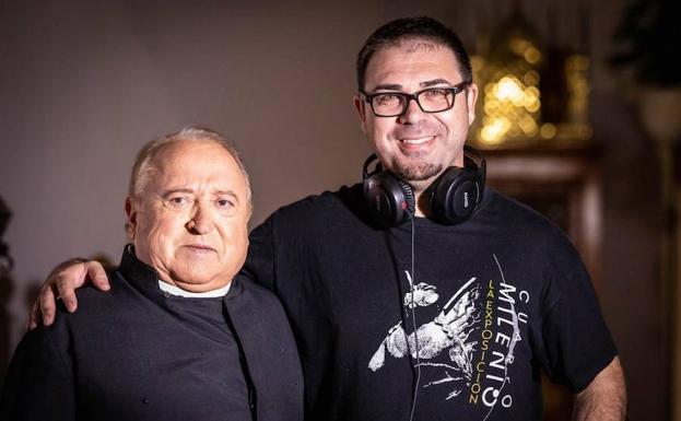 Fernando Esteso junto al director de 'Incestum', Héctor Escandell.