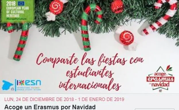 Vuelve a Jaén la iniciativa 'Acoge un Erasmus por Navidad'