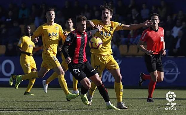 Un momento del Alcorcón-Reus de la pasada jornada. 