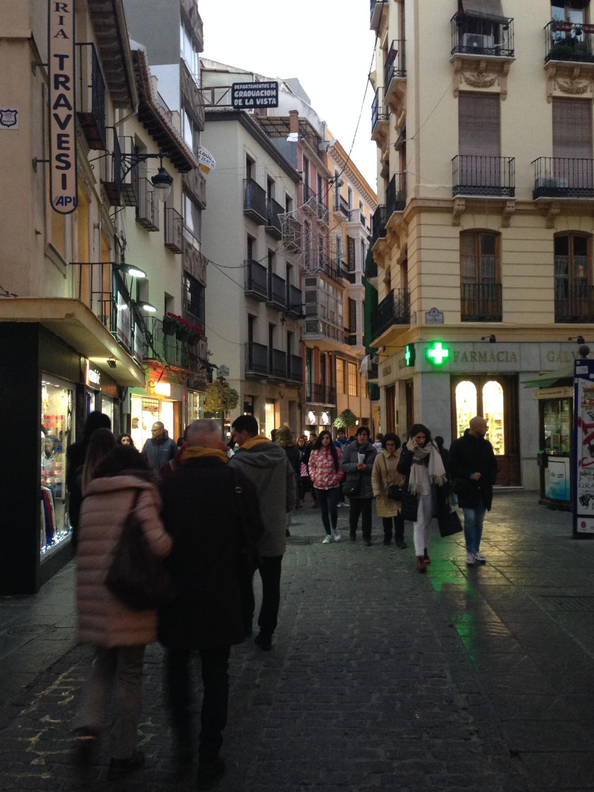 A pocos días de Reyes, el centro de Granada está hasta arriba de gente 