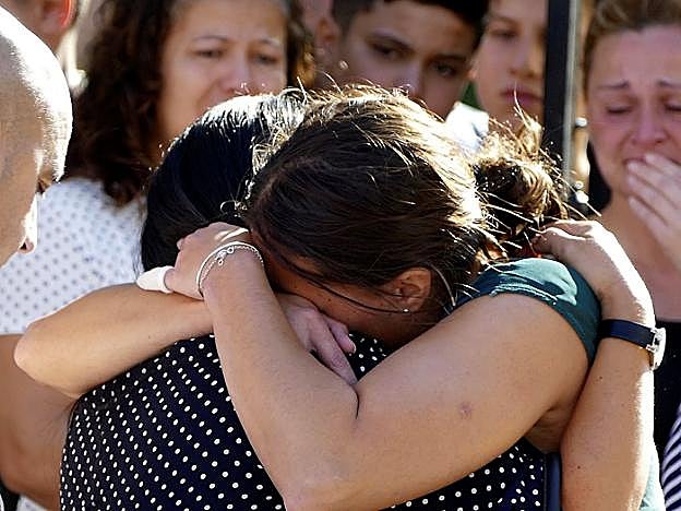 Entierro de Sara María de los Ángeles, la mujer asesinada por su ex pareja en Úbeda el pasado mes de septiembre.