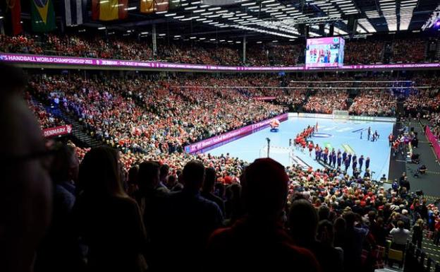 El pabellon de Herning que acogerá la final del Mundial. 