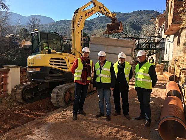 Visita a las obras de Juan Eugenio Ortega y Jesús Cózar. 