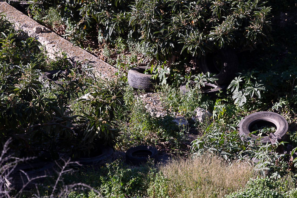 El año pasado voluntarios sacaron 800 ruedas de los acantilados de Castell, un caso flagrante. El Seprona advierte que realizará apostaderos para buscar a los autores
