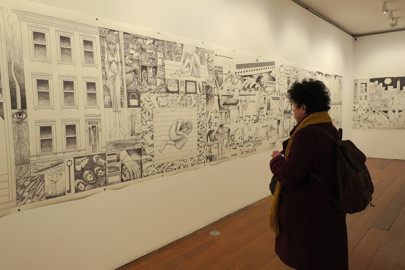 La exposición exhibe obras de Sergio García, Max y Ana Merino, se inaugura hoy y estará abierta hasta el 22 de marzo en la calle Oficios 