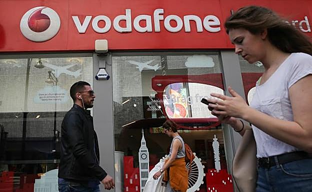 Una tienda de Vodafone.