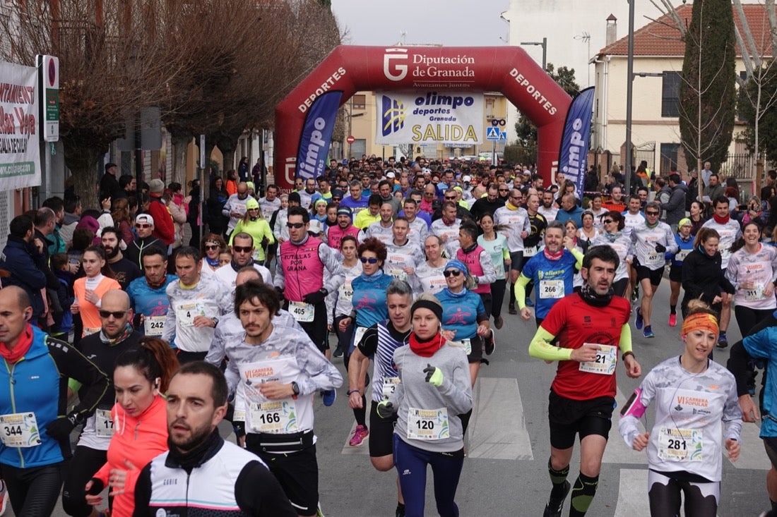Un recorrido de 7 kilómetros en la categoría absoluta que transcurrió entre secaderos. Este año volvió a haber una categoría para senderistas de 5 kilómetros.