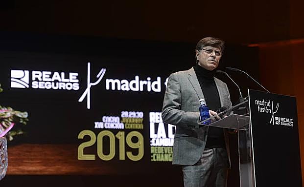 Juan Parés, de Textil Santanderina en el auditorio de Madrid Fusión.