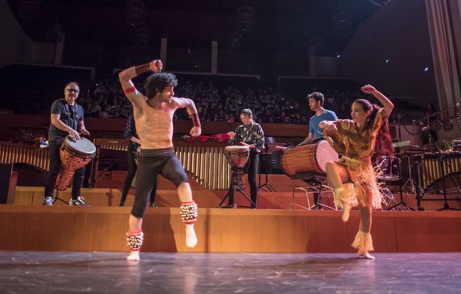 En la jornada del jueves, colegios de Granada y Almería se acercaron a disfrutar del progama 'Ritmos