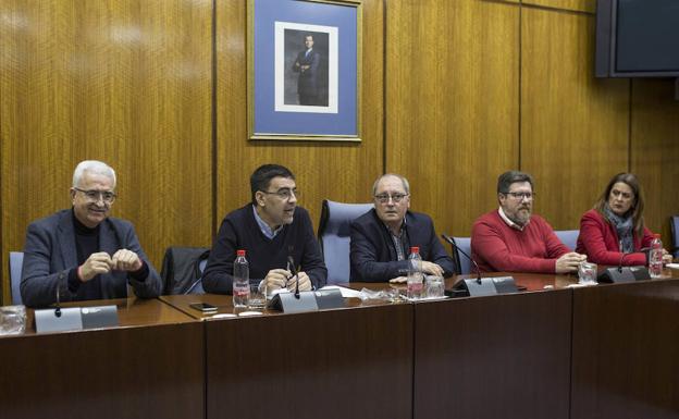 Manuel Jiménez Barrios, Mario Jiménez, Juan Cornejo, Rodrigo Sánchez Haro y Sonia Gaya.