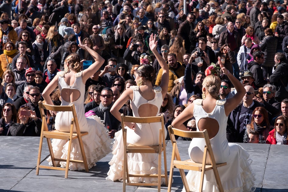 La celebración del patrón de Granada ha estado este año marcada por las alertas de nieve y frío de la Aemet