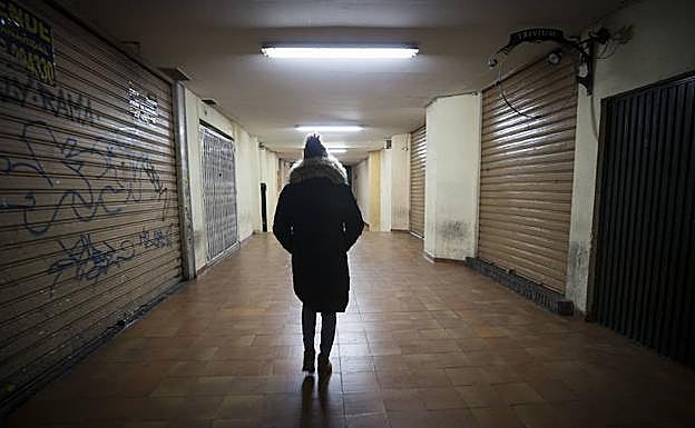 Pasaje de la capital en la que se produjo el presunto abuso sexual el viernes. 