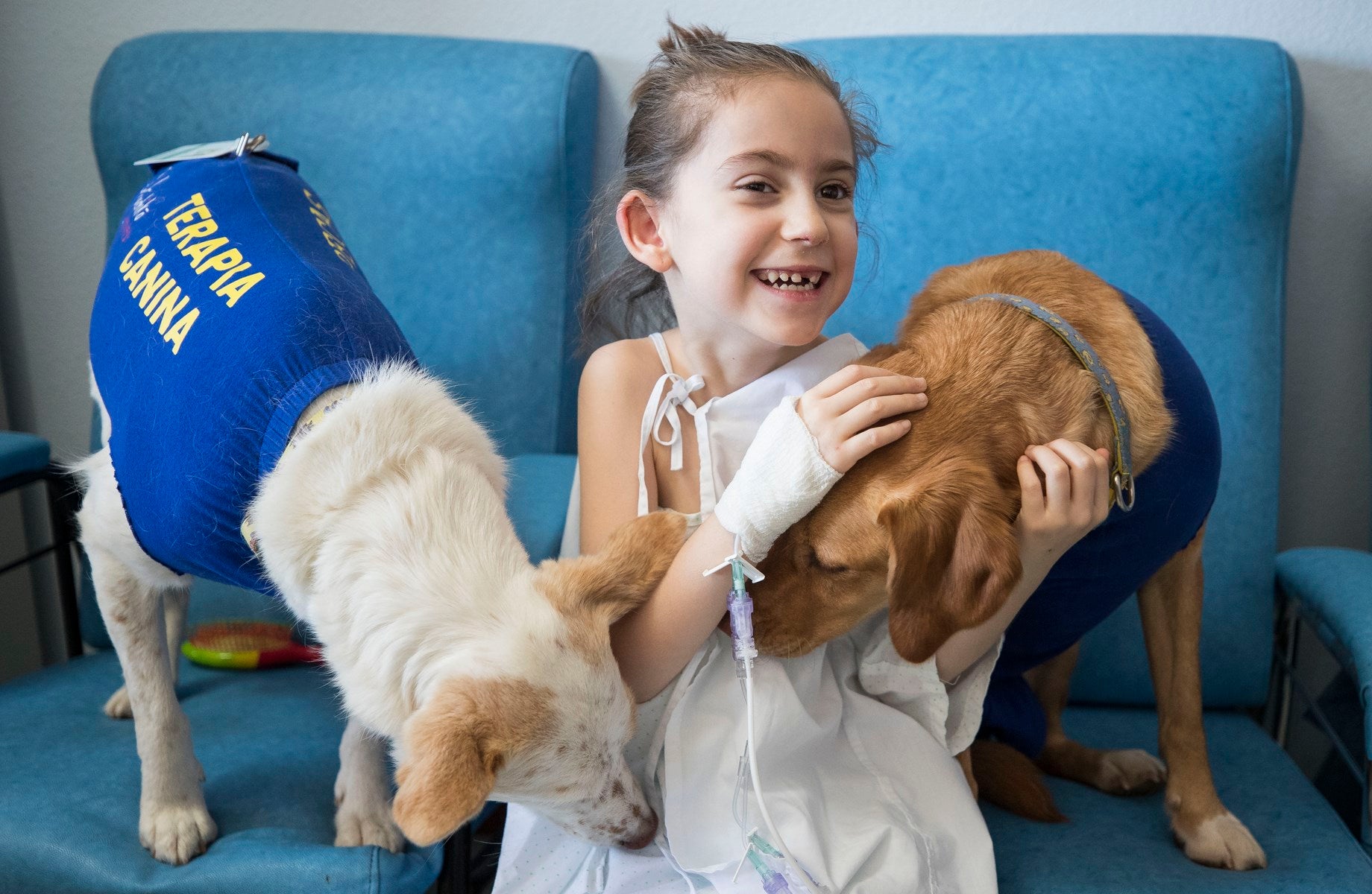 Parcitipan en sesiones de terapia individualizada de 45 minutos cada martes con niños de las unidades de Oncología y Cirugía Infantil del Materno-Infantil del Virgen de las Nieves