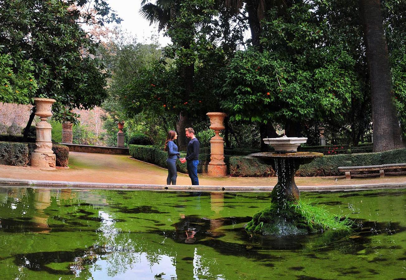 El jardín romántico: El carmen de los Mártires es el olimpo del amor. Alberga un tradicional jardín francés, donde las esculturas de diosas y ninfas dejan brotar el agua de varias fuentes