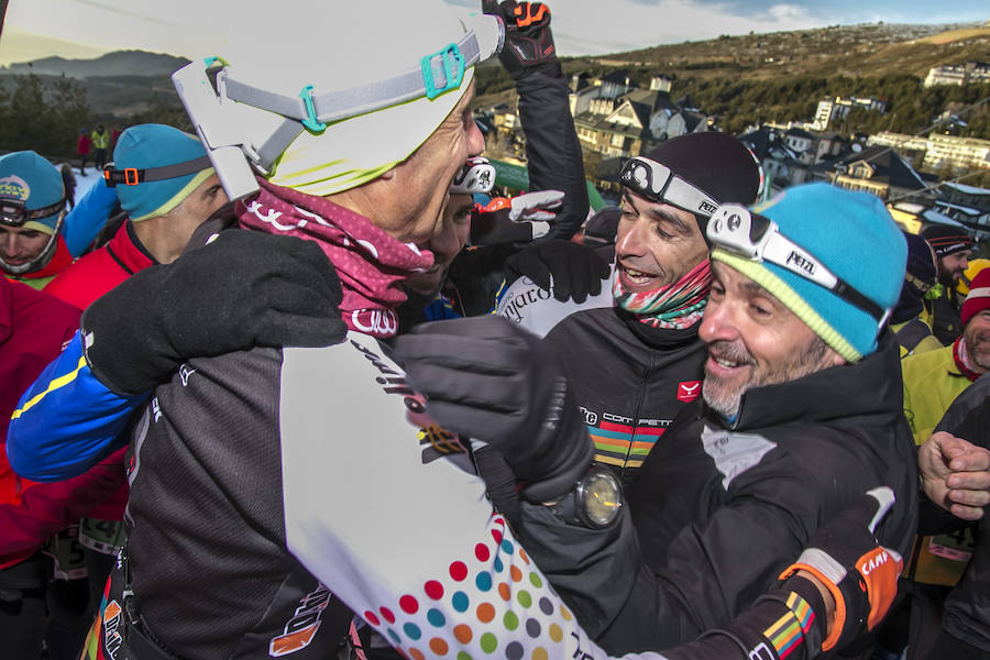 Jacob Gutiérrez arrasa en las cumbres de Sierra Nevada. El corredor de Dúrcal queda campeón de España de snow running por segundo año consecutivo y mejora su crono en catorce minutos