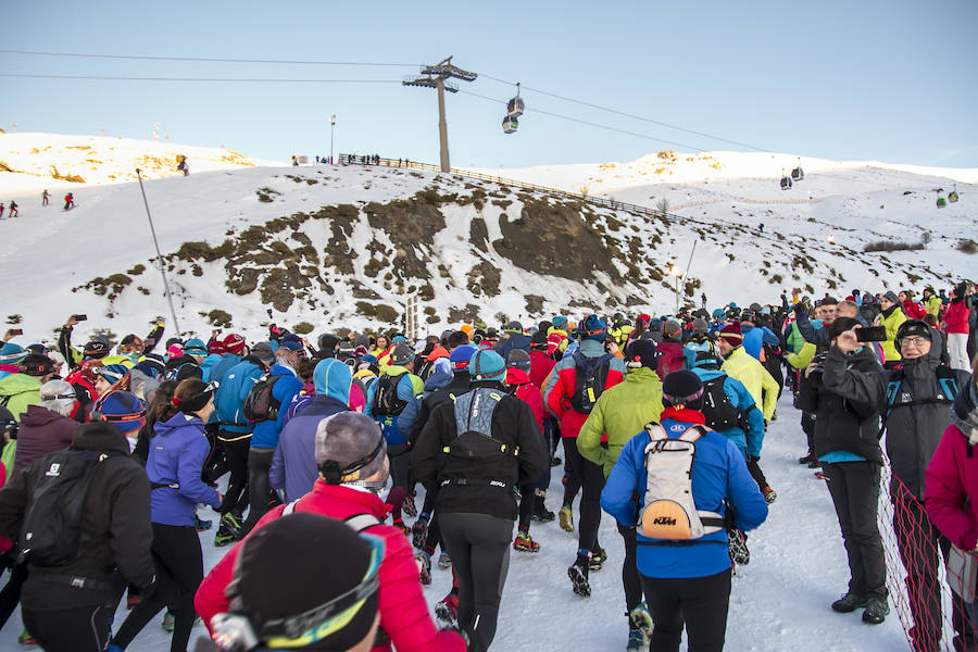 Jacob Gutiérrez arrasa en las cumbres de Sierra Nevada. El corredor de Dúrcal queda campeón de España de snow running por segundo año consecutivo y mejora su crono en catorce minutos