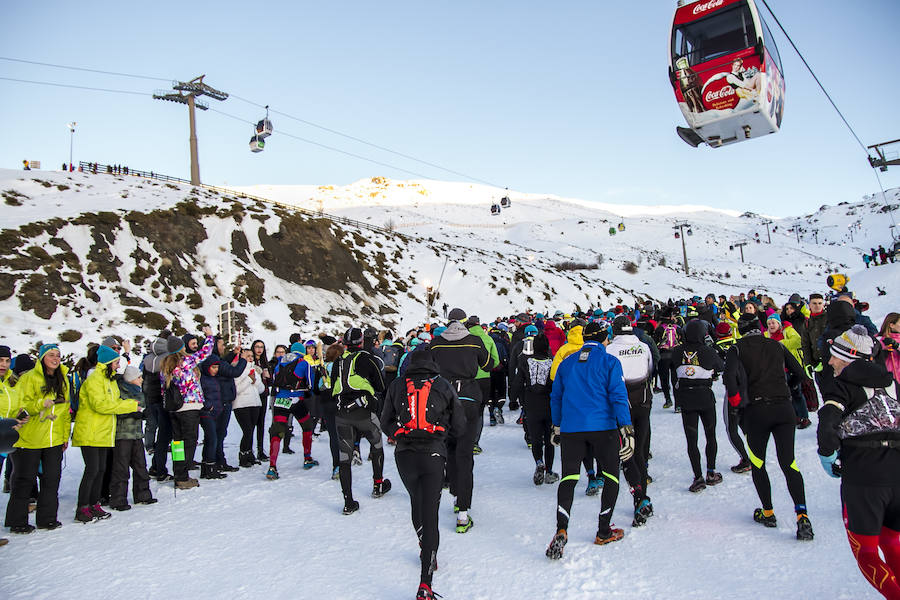 Jacob Gutiérrez arrasa en las cumbres de Sierra Nevada. El corredor de Dúrcal queda campeón de España de snow running por segundo año consecutivo y mejora su crono en catorce minutos